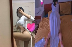 Linda garota mostra com confiança suas felizes tranças rosa