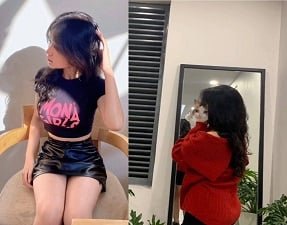 Gia Han na roupa de fantasia superficial