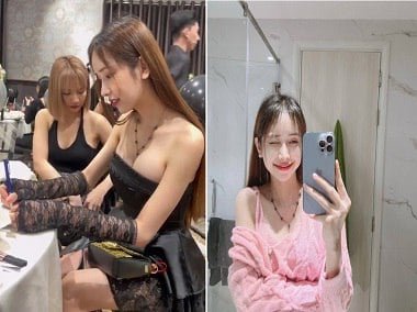 Thien Itália postou uma selfie com uma borboleta rosa molhada na internet